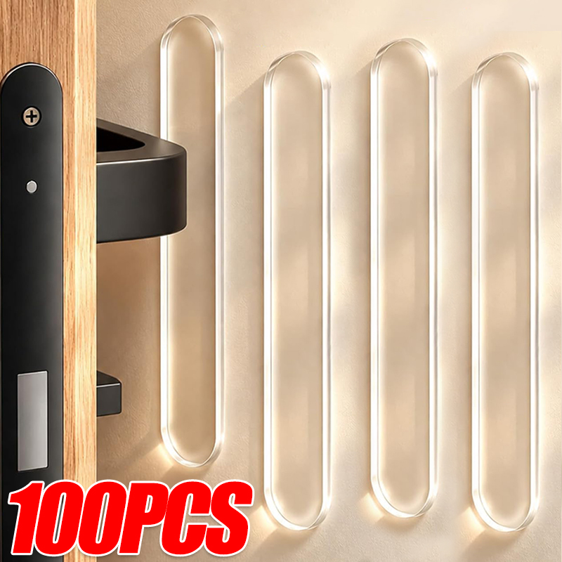 Furniture Hardware Latch - Silicone Cabinet Bumpers Strips Self-Adhesive Anti-collision