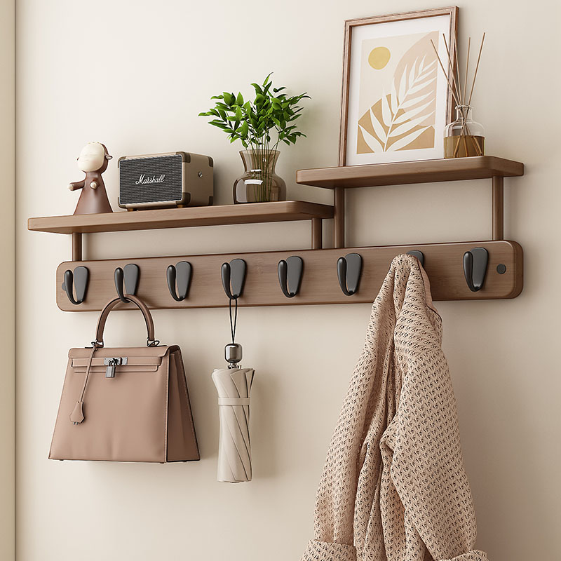 Furniture Hook Hardware - Bamboo Wall Coat Racks Storage Hanger