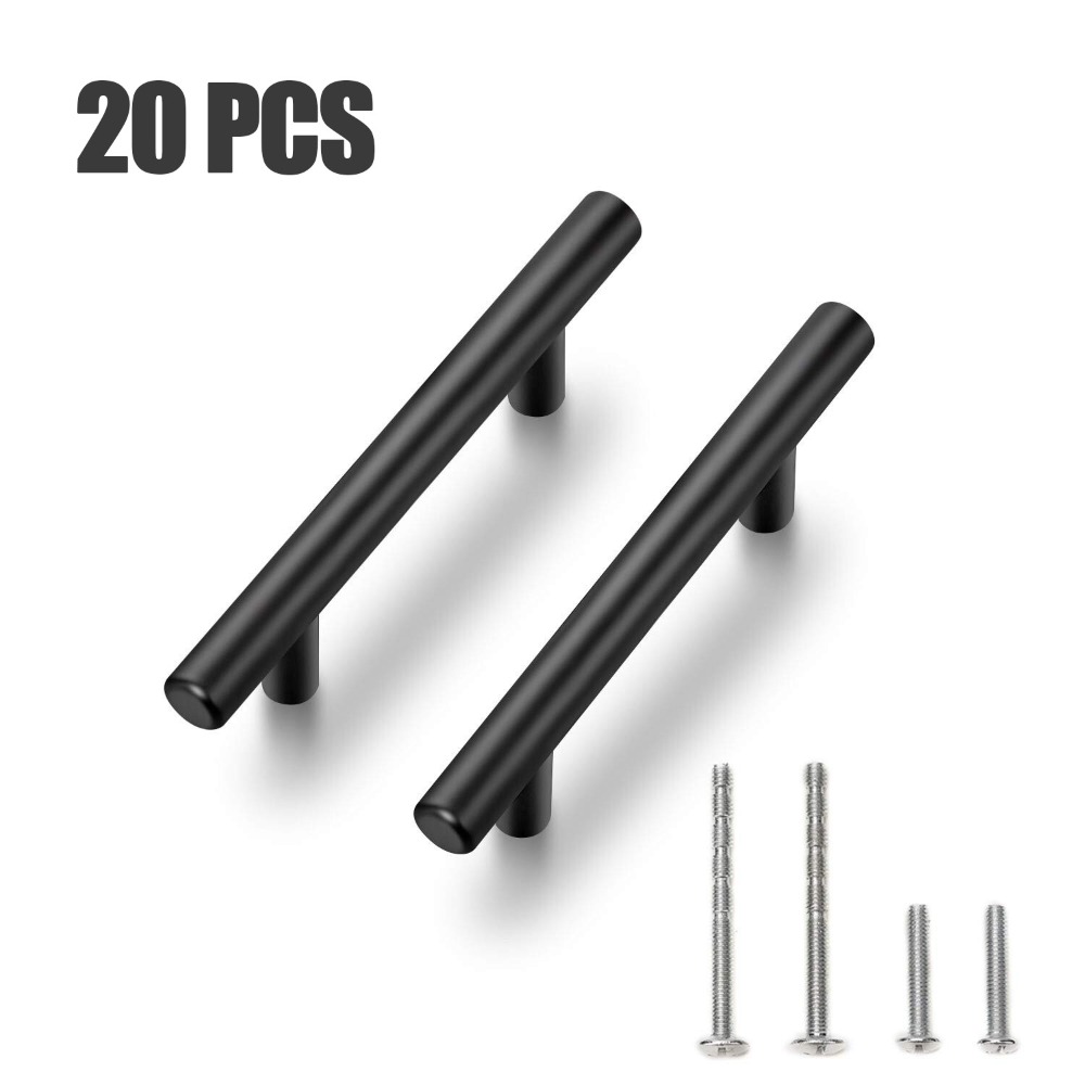 Furniture Hardware China - 20 PCS Cabinet Pulls Matte Black