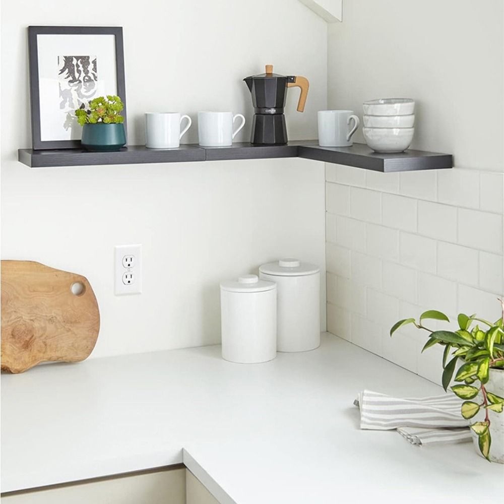 Wooden Hanging Storage Rack Du - Shelf Bracket Pair recension och pris