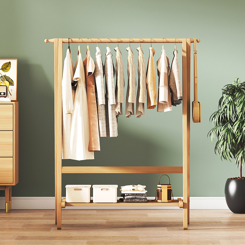 Simple bamboo double-layer clo - Furniture Hook Hardware recension och pris