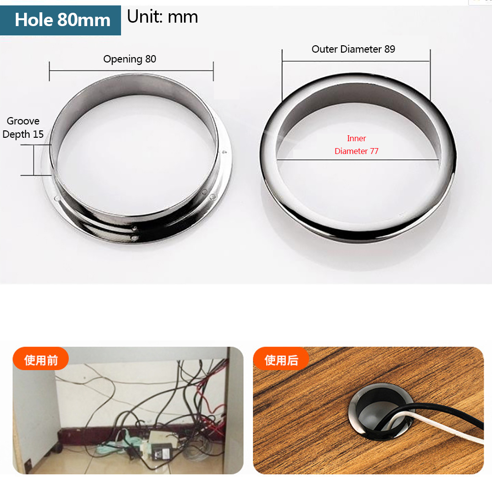 Wire Hole Cover Computer Table - Furniture Hardware Accessories recension och pris