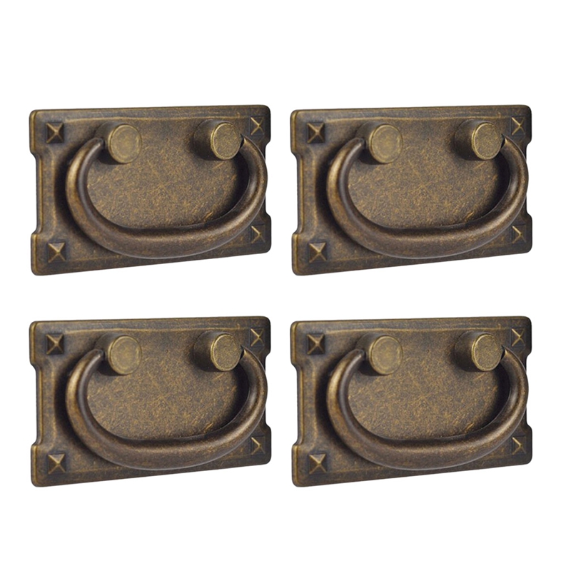 4Pcs Vintage Antique Bronze Dr - Furniture Hardware Latch recension och pris