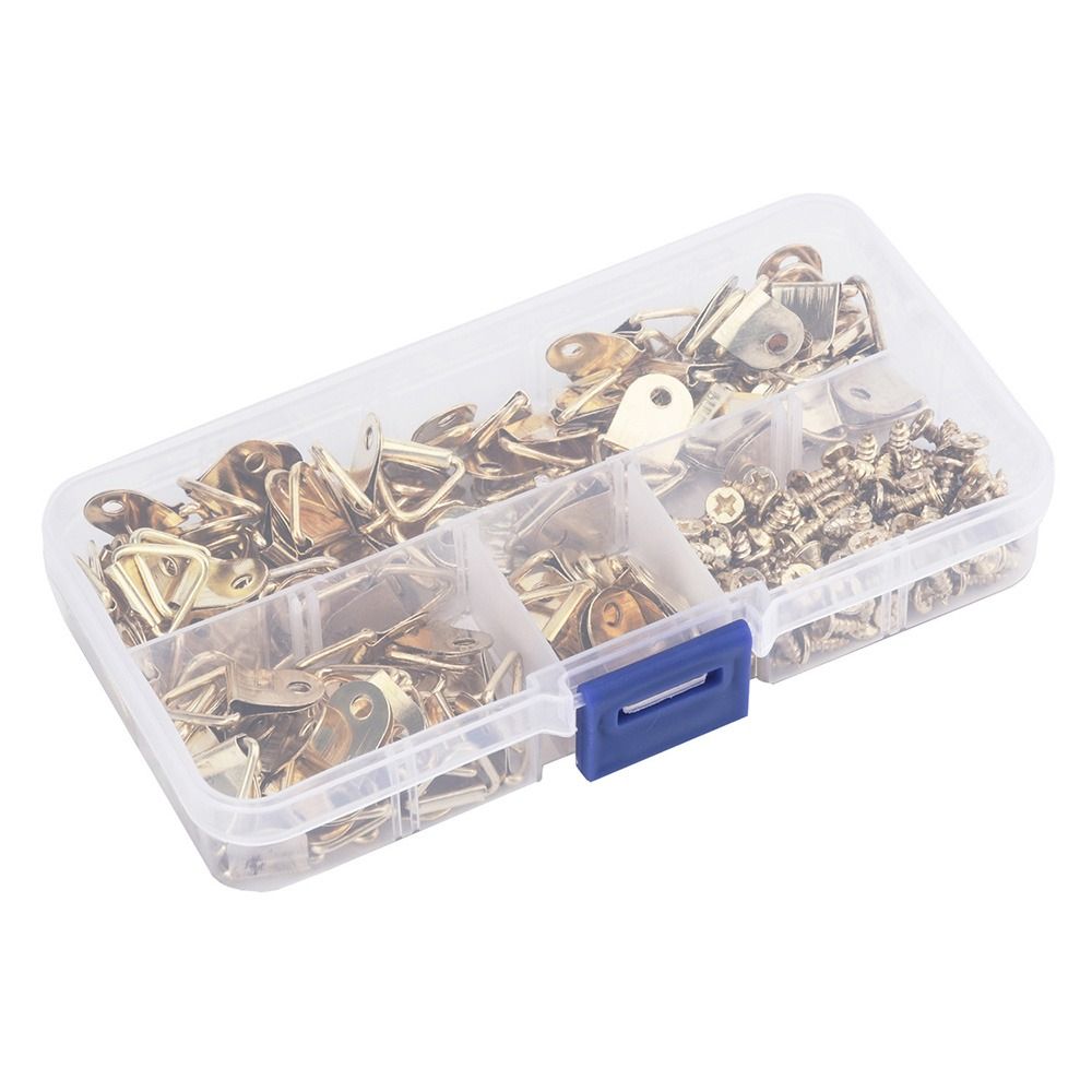 100Pcs Golden Double Hole Tria - Furniture Hook Hardware recension och pris