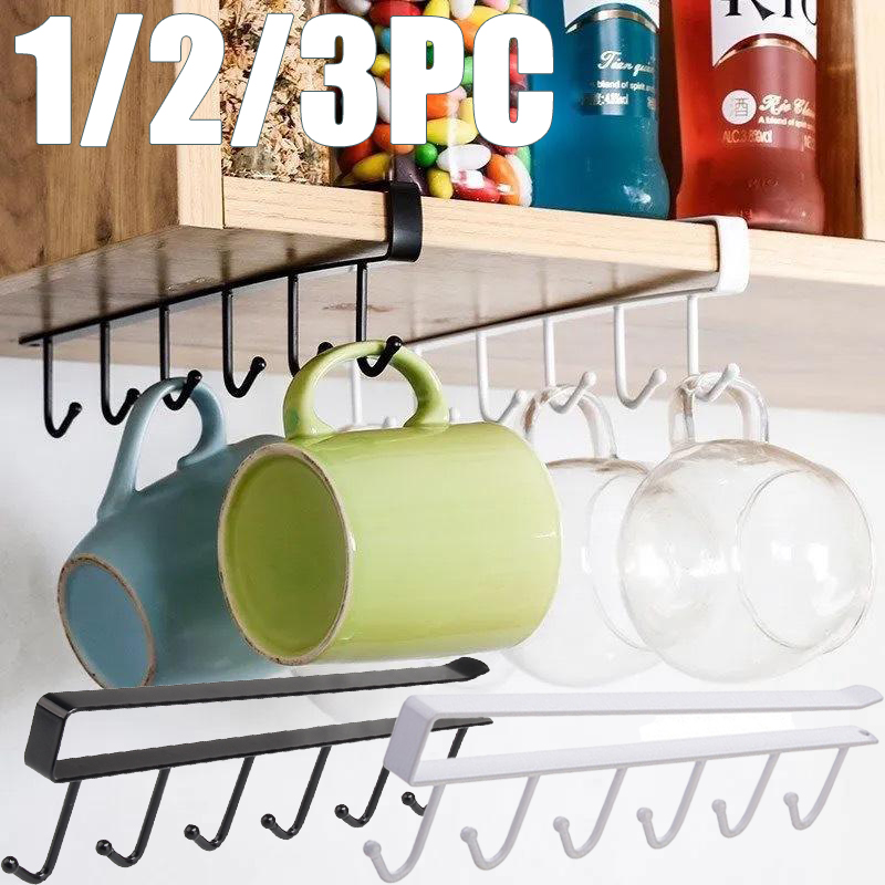 1/2/3PC 6 Hooks Kitchen Cabine - Furniture Hardware Accessories recension och pris