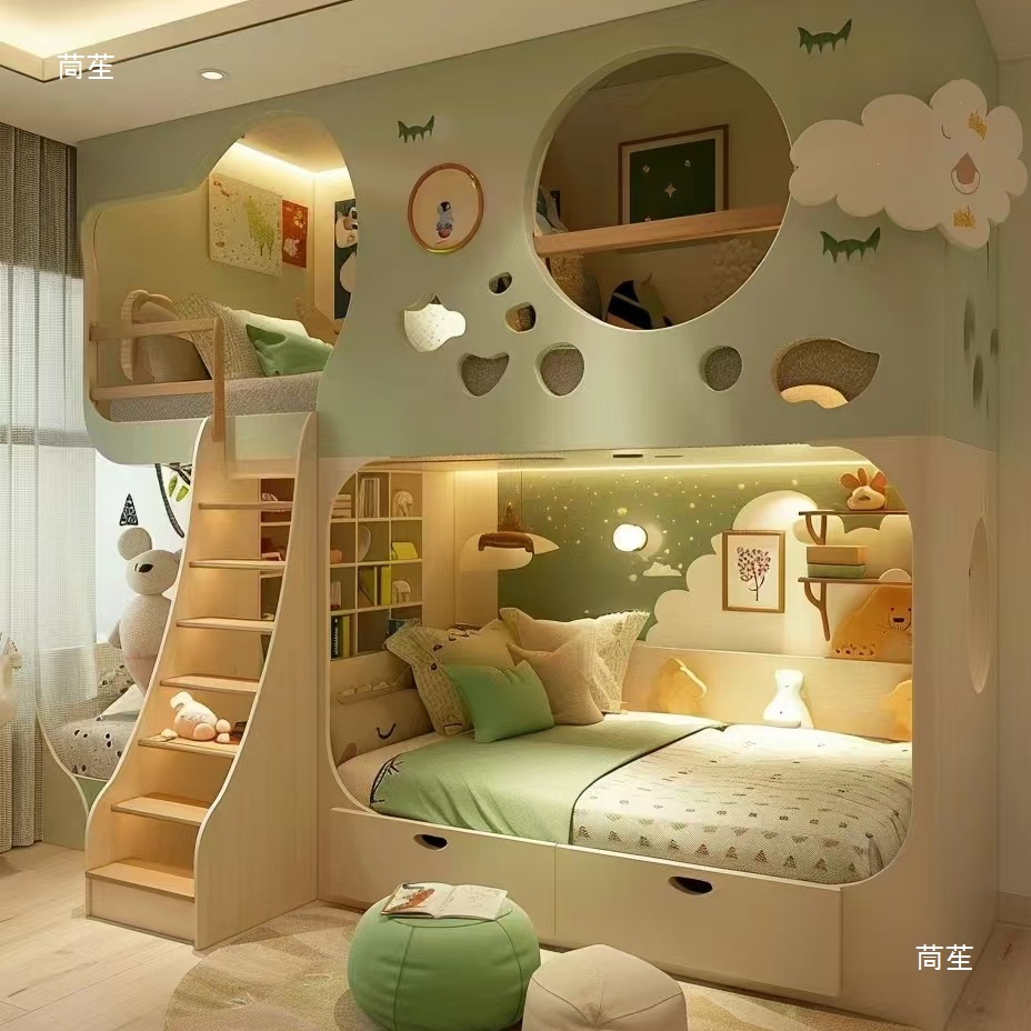 Solid Wood Children's Bed High - Furniture Hardware Lowes recension och pris