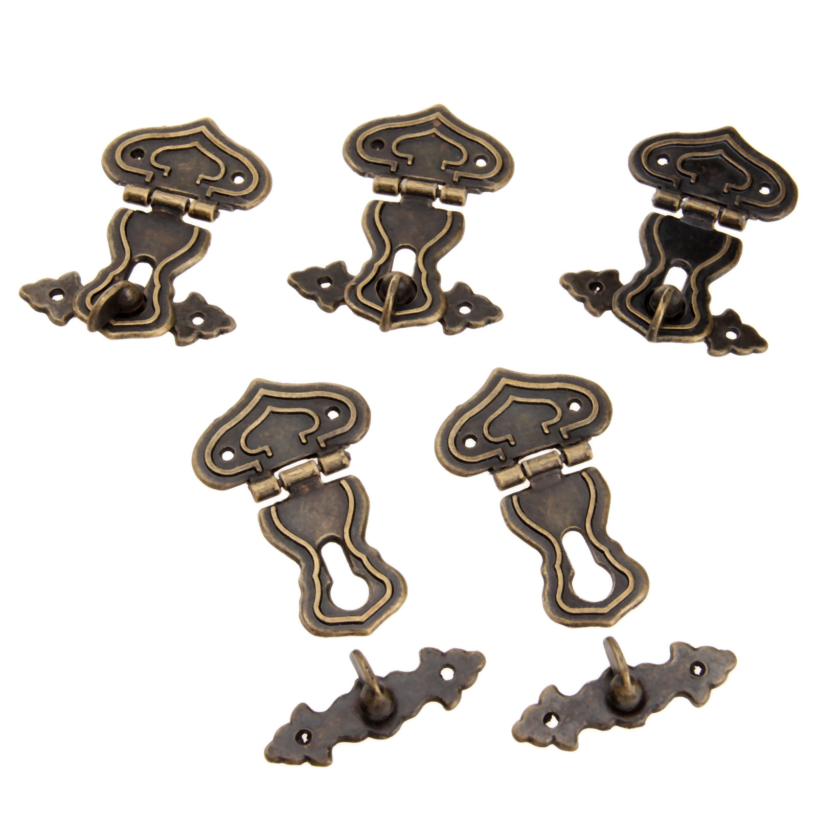 5Pcs 63x47mm Antique Metal Loc - Furniture Hook Hardware recension och pris