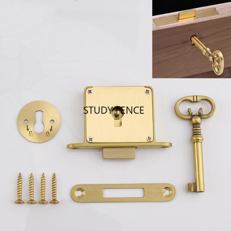 1PC Antique Metal Drawer Lock  - Furniture Hardware Accessories recension och pris