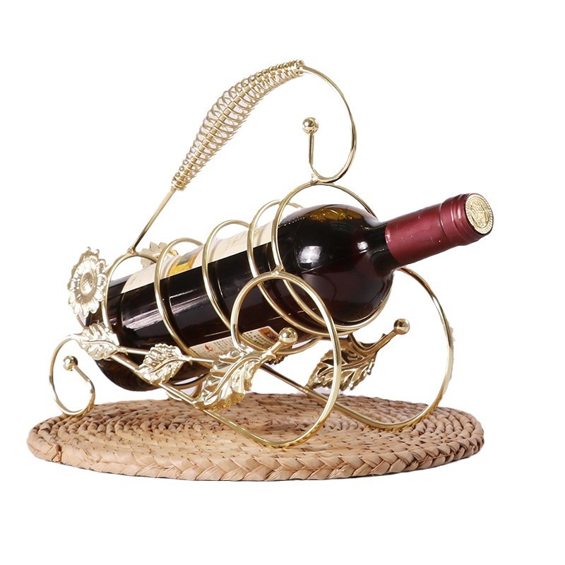 Creative Moon Shape Metal Wine - Shelf Bracket Pair recension och pris