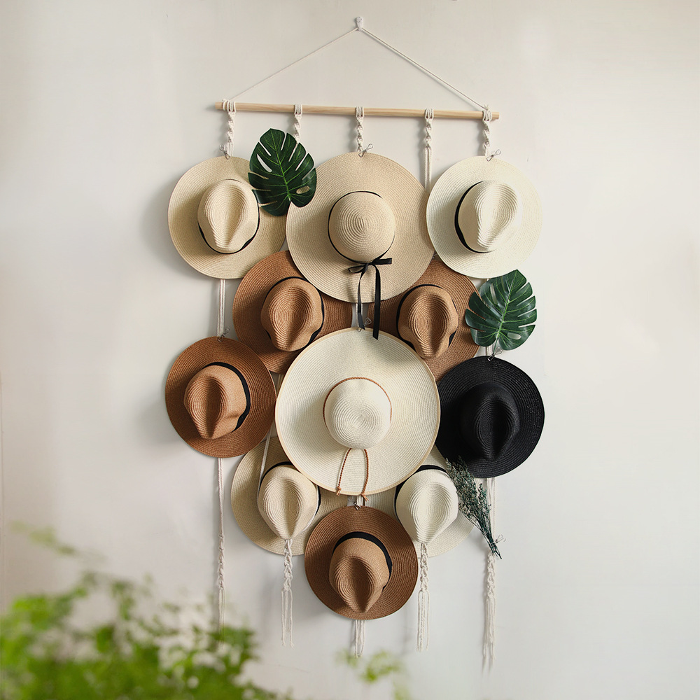 Macrame Hat Hangers Boho Home  - Furniture Hook Hardware recension och pris