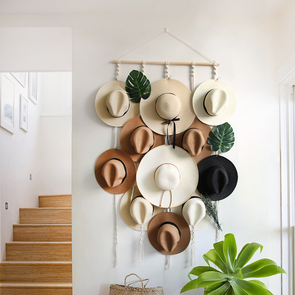 Macrame Hat Hangers Boho Home  - Furniture Hook Hardware recension och pris