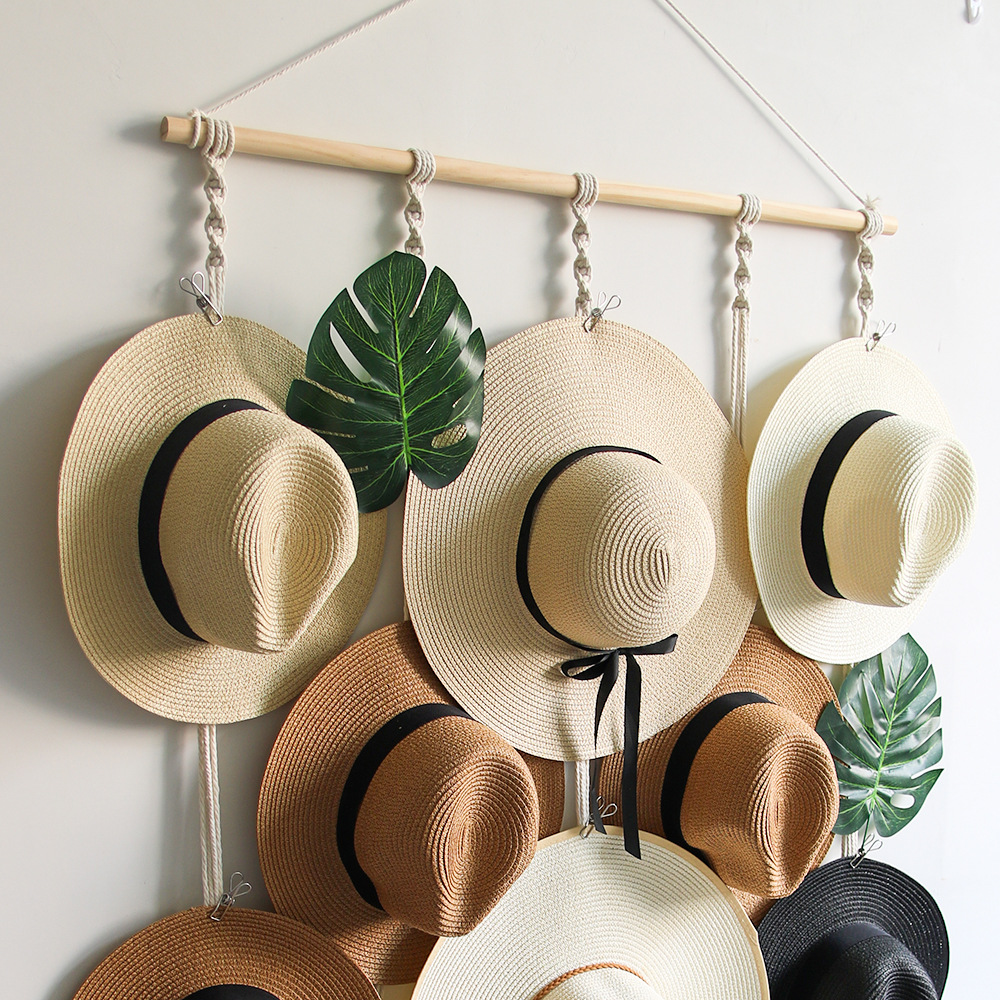 Macrame Hat Hangers Boho Home  - Furniture Hook Hardware recension och pris